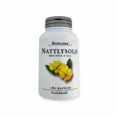 Nattlysolje med E-vitamin 180 kap 